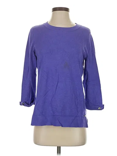 Pre-owned Calvin Klein 3/4 Sleeve T-shirt In Purple
