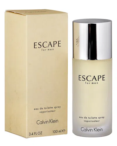 Calvin Klein 3.4oz Escape For Men Eau De Toilette Spray In Transparent