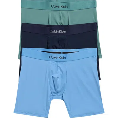 Calvin Klein 3-pack Stretch Contour Pouch Boxer Briefs In Multi