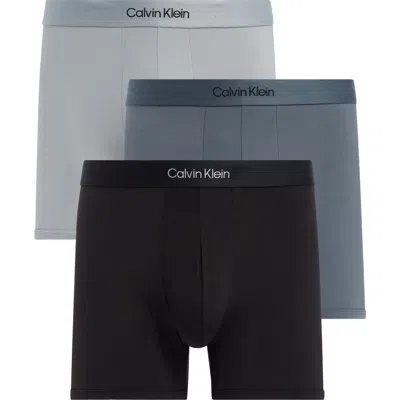 Calvin Klein 3-pack Stretch Contour Pouch Boxer Briefs In Multi