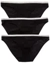 Calvin Klein 3pk Bikini In Black