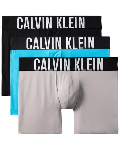 Calvin Klein 3pk Boxer Brief In Gray