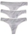 Calvin Klein 3pk Form Thong In Blue