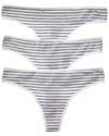 Calvin Klein 3pk Form Thong In Multi