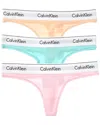 Calvin Klein 3pk Icon Thong In Multi