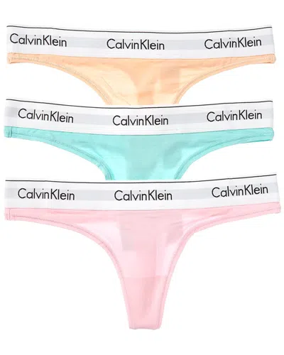Calvin Klein 3pk Icon Thong In Multi