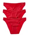 Calvin Klein 3pk Ideal Bikini In Brown