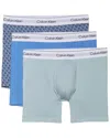 Calvin Klein 3pk Low-rise Trunk In Blue