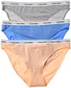 Calvin Klein 3pk Modern Logo Bikini In Blue