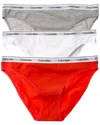 Calvin Klein 3pk Modern Logo Bikini In Multi