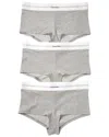 Calvin Klein 3pk Rib Boyshort In Gray