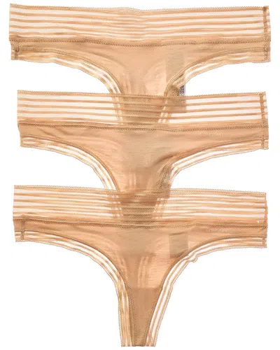 Calvin Klein 3pk Thong In Transparent
