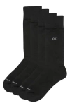 Calvin Klein Men's 4-pk. Crew Dress Socks In Black