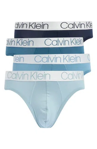 Calvin Klein 4-pack Stretch Briefs In L22 Shoreline