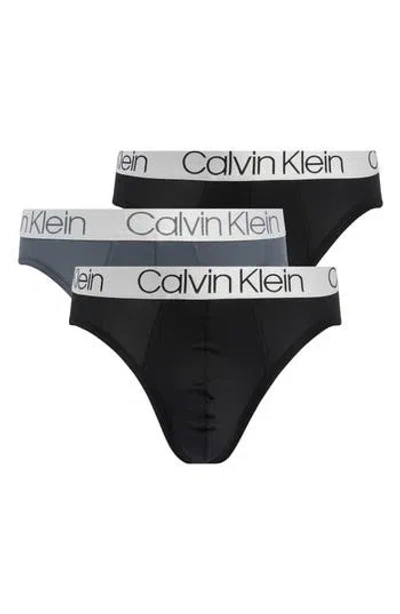 Calvin Klein 4-pack Stretch Briefs In Qni Black/turb