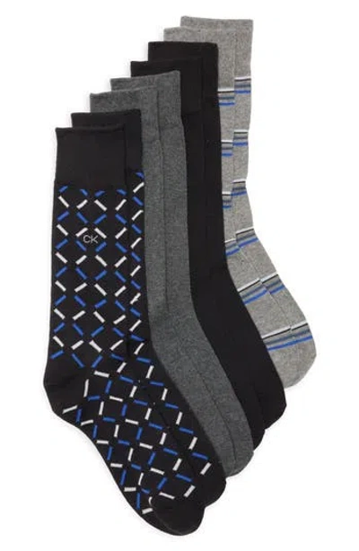 Calvin Klein 4-pack Assorted Dress Socks In Multi
