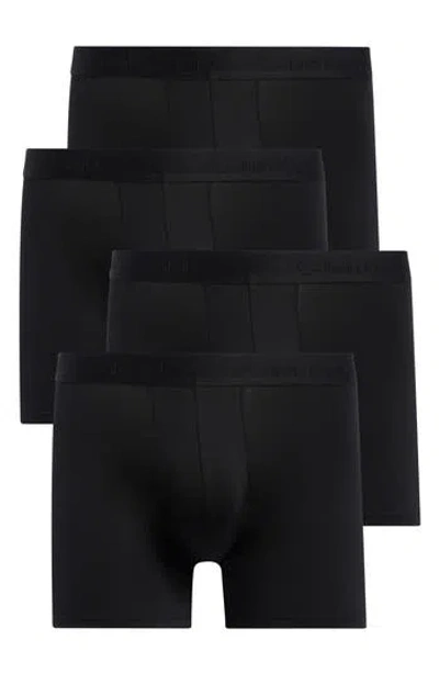 Calvin Klein 4-pack Boxer Briefs In Black