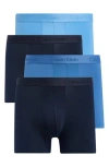 Calvin Klein 4-pack Boxer Briefs In Blue