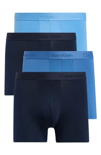 Calvin Klein 4-pack Boxer Briefs In Blue