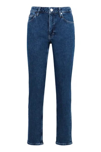 Calvin Klein 5-pocket Straight-leg Jeans In Denim
