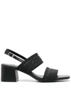 Calvin Klein 55mm Block Heel Sandals Sandals In Black