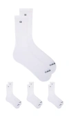 Calvin Klein 6 Pack Basic Cushion Crew Socks In White