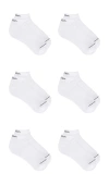 Calvin Klein 6 Pack Classic Athletic Low Cut Socks In White