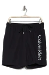 Calvin Klein Core Volley Swim Trunks In Black