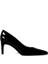 Calvin Klein 70mm Patent-leather Pumps In Black