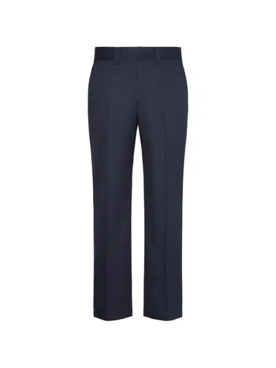 Calvin Klein 90's Pressed-crease Tailored Trousers In Blue