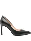 Calvin Klein 90mm Leather Pumps In Black