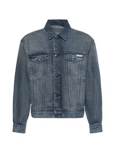 Calvin Klein 90s Faded-effect Denim Jacket In Multi