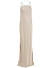 Calvin Klein Viscose Slip Maxi Length Dress Clothing