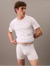 Calvin Klein Logo-detail Slim-fit Pack Of Three Stretch-cotton Trunks