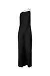 Calvin Klein Womens Asmmetric Long Maxi Dress In Black