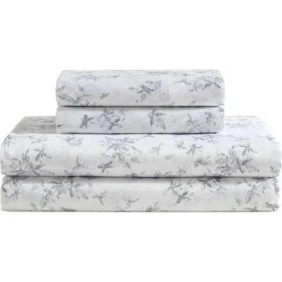 CALVIN KLEIN CALVIN KLEIN ABSTRACT DITSY FLORAL 300 THREAD COUNT SATEEN SHEET SET