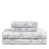 Calvin Klein Abstract Ditsy Floral 300 Thread Count Sateen Sheet Set In Grey