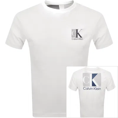 Calvin Klein Abstract Logo T Shirt White