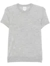 Calvin Klein Knitted T-shirt In Gray