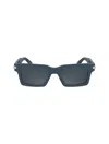 Calvin Klein Acetate Rectangle Sunglasses In Avio