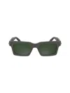 Calvin Klein Acetate Rectangle Sunglasses In Grey