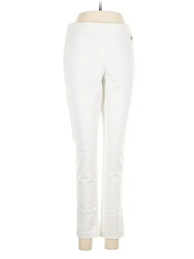 Pre-owned Calvin Klein Active Pants In White