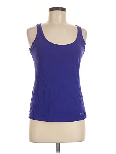 Pre-owned Calvin Klein Active Tank Top In Purple