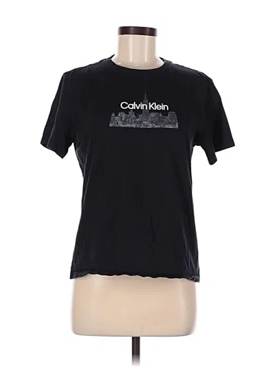 Pre-owned Calvin Klein Active T-shirt In Black