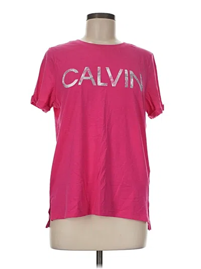 Pre-owned Calvin Klein Active T-shirt In Pink