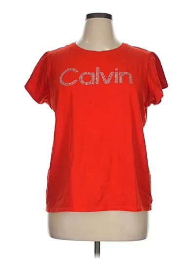 Pre-owned Calvin Klein Active T-shirt In Red