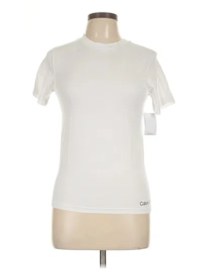 Pre-owned Calvin Klein Active T-shirt In White