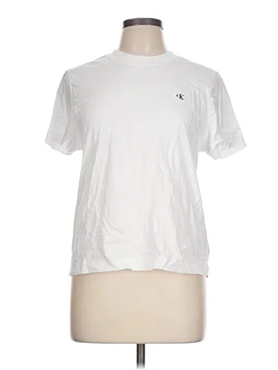 Pre-owned Calvin Klein Active T-shirt In White