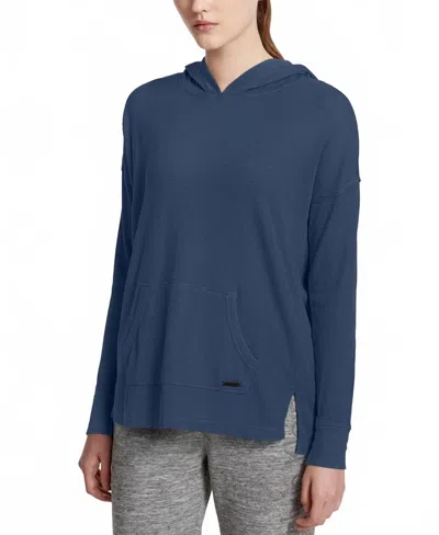 Calvin Klein Activewear Performance Over Sized Hoodie In Eclipse In Blue