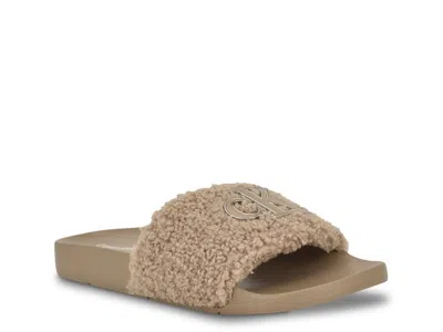 Calvin Klein Ahva Slide Sandal In Brown